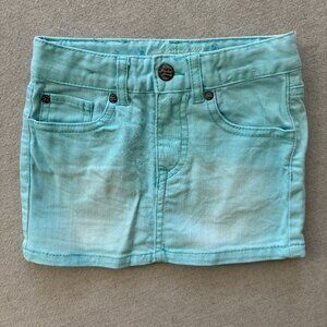 Like New L.O.G.G. by H&M Pale Aqua Jean Skirt Sz 1.5-2 yrs